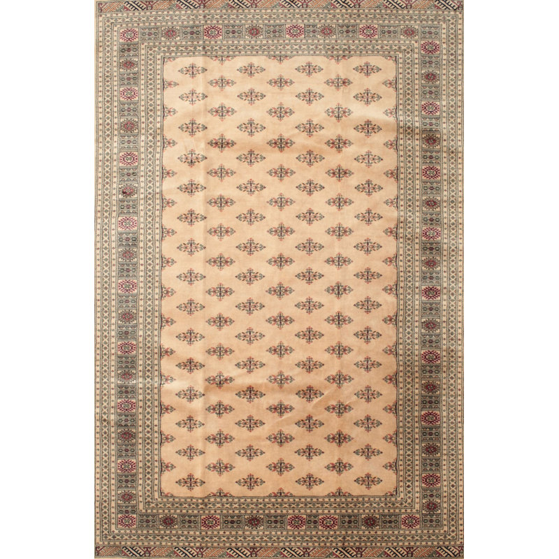 Tapis en laine beige / gris, Rectangle 8 pi x 12 pi