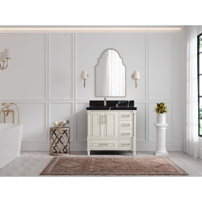 Aberdeen 36'' Single Bathroom Vanity with Quartz Top