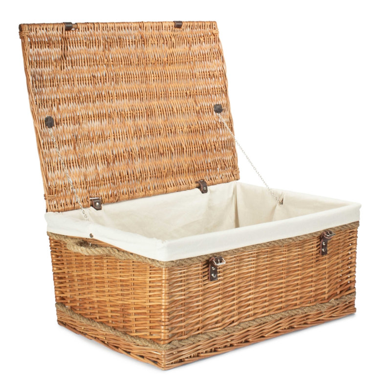 Bay Isle Home Wilow Decorative Basket, 34" x 72" x 50", 12240, Grey