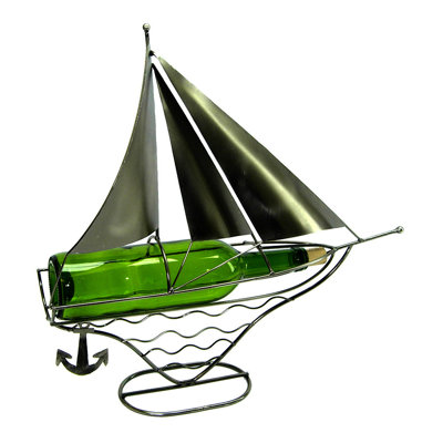 Tabletop Wine Bottle Rack in Silver