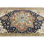 Tapis bleu oriental en laine noué à la main 11 pi 11 po x 15 pi 1 po Oriental
