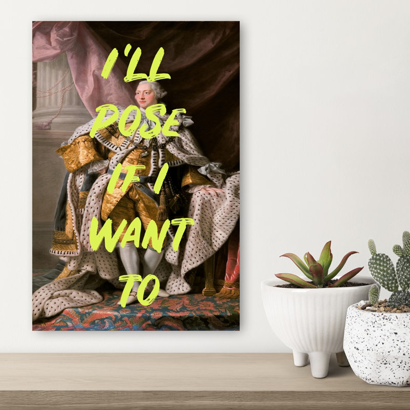 Affiche d'art mural contemporain Neonposerking, H 18 po x l 12 po