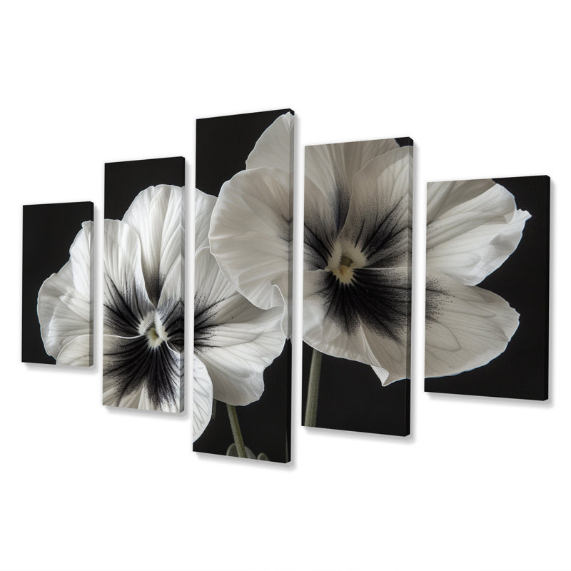 Graig - Pansies Wall Art Print Set