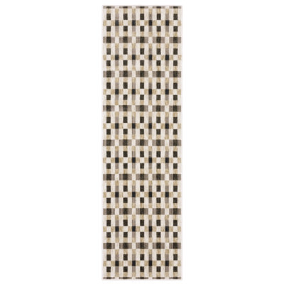 Tapis noir / doré Harlow