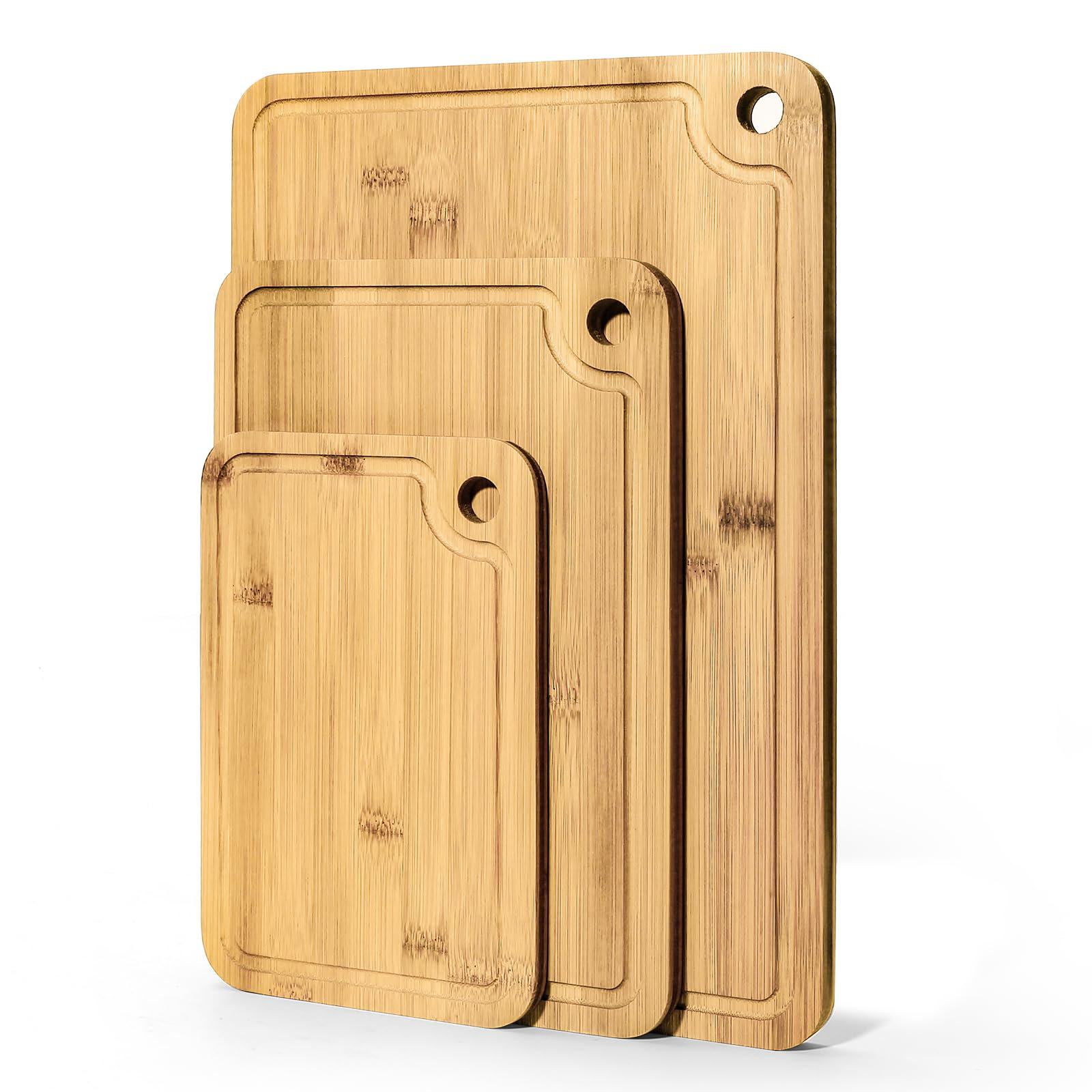 DONGWANDINGCHEN Bamboo Cutting Boards,Wooden Cutting Board Non Toxic ...