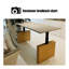 Bureau debout blanc en cuir-828983486