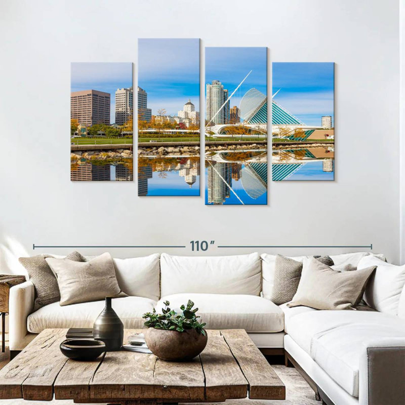 Nicci Milwaukee Skyline, 54" H x 84" W