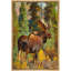 Pastel, aquarelle, forêt, cerf, orignal, animaux, illustrations, art moderne, paysage de ferme-101090325-101090322