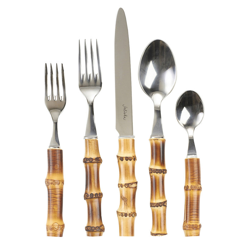 Bamboo 20 - Piece Place Setting, Natural