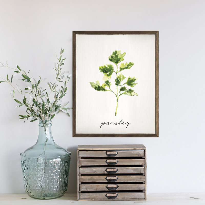 Series Herb Parsley White, 30" H x 24" W