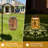 Metal Hanging Solar Powered Integrated LED Outdoor Lantern (Buttfly pattern)