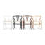 Fauteuil Wishbone, teinture blanche