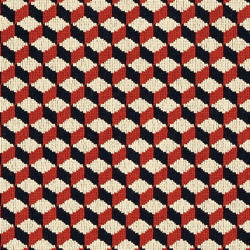 Atwood Épinglé Fabric, Carnelian