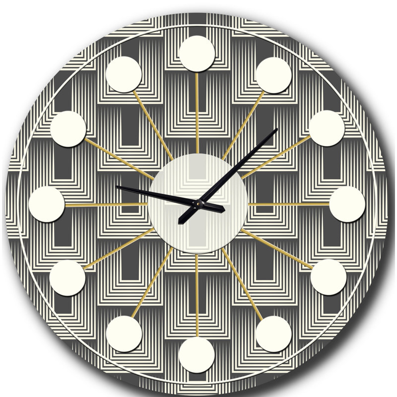 Horloge murale moderne Mid-Century Mimimal, Moyenne
