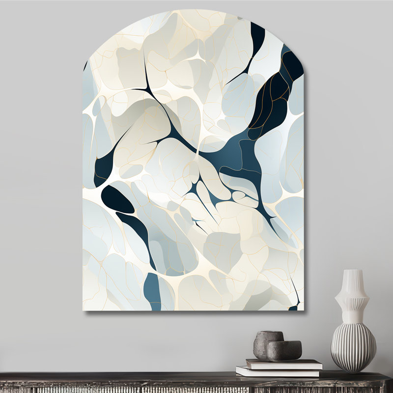 «Crystl - Arch», art mural abstrait en métal, sculpture murale asymétrique en métal, H 34 po x l 25 po