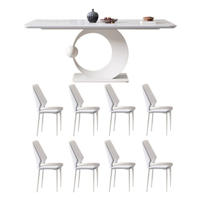 Light luxury high-end light home table and chair