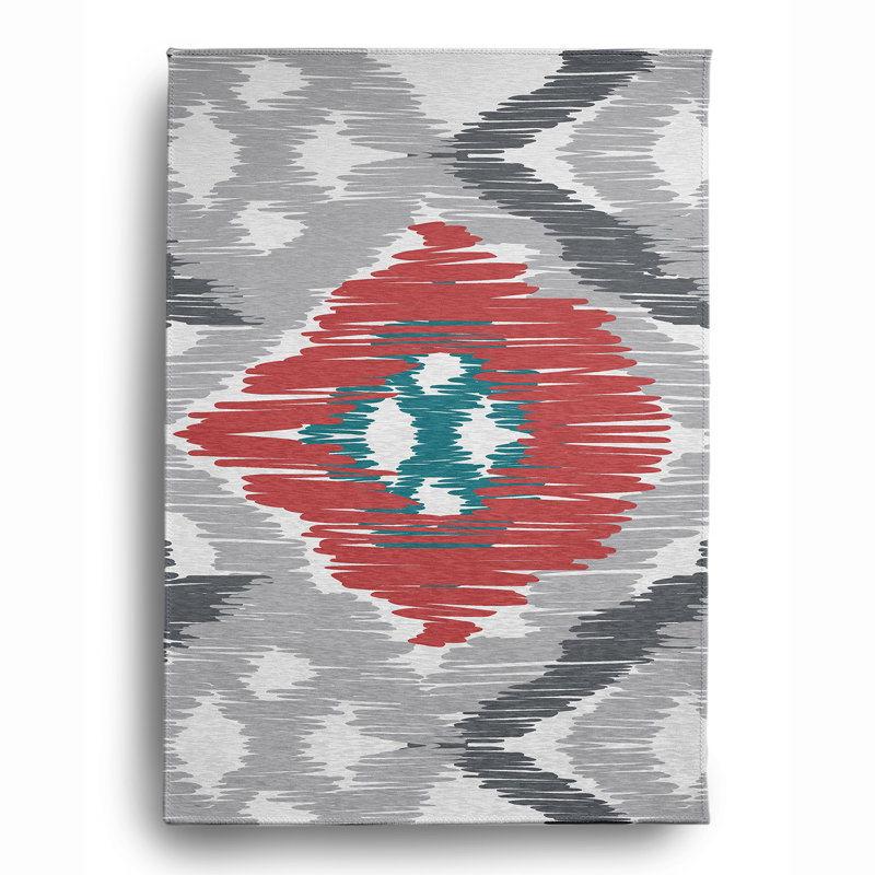 Chenille Ikat Indoor Rug, Rectangle 8' x 10'