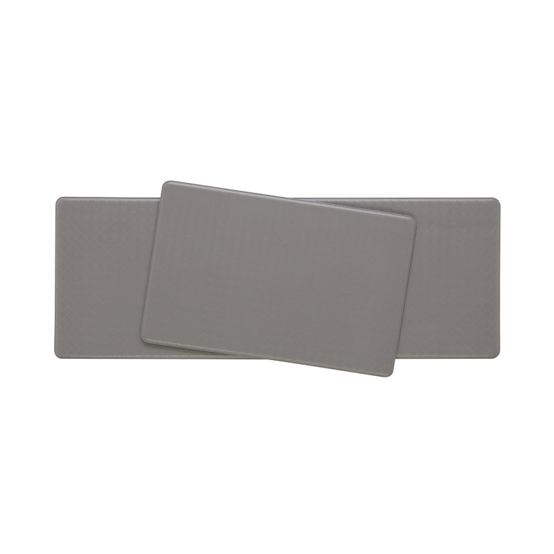 Soothing Comfort Standing Anti-Fatigue Mat, Light Gray, Rectangle 1'6" x 4' / 1'6" x 2'4"