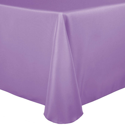 2 Pack Oval Polyester Linen Tablecloth