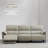 Gray Genuine Leather Standard Sofa cushion couch