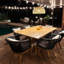 Ensemble repas pour patio en osier pour 10 personnes avec table rectangulaire Braylin-1174758785-1174758791
