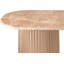Table console Cindra Beige avec plateau en marbre véritable et piètement en fer-135651810