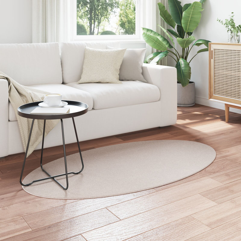 Rugs Sand Non-Slip Area Rug, Oval 80 x 150 cm, Cotton