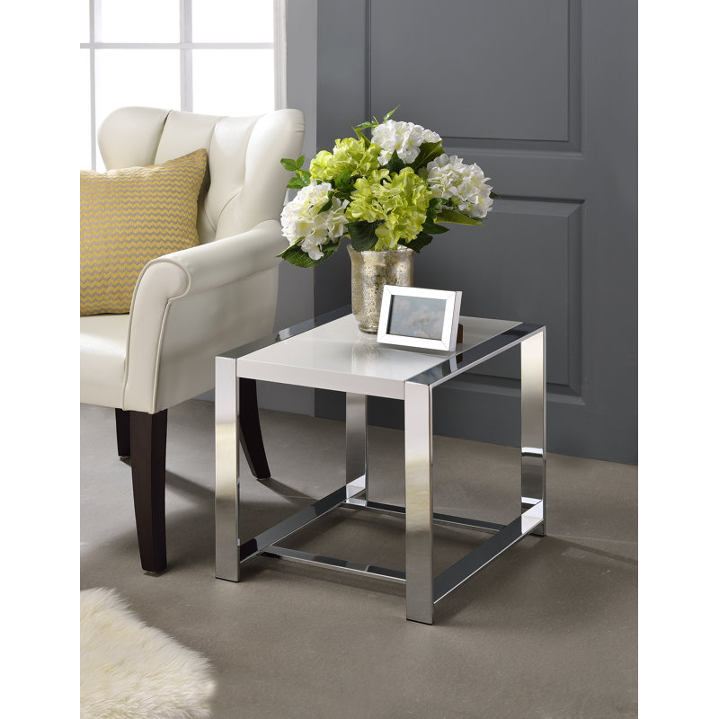 Table de bout Lauritz, Blanc