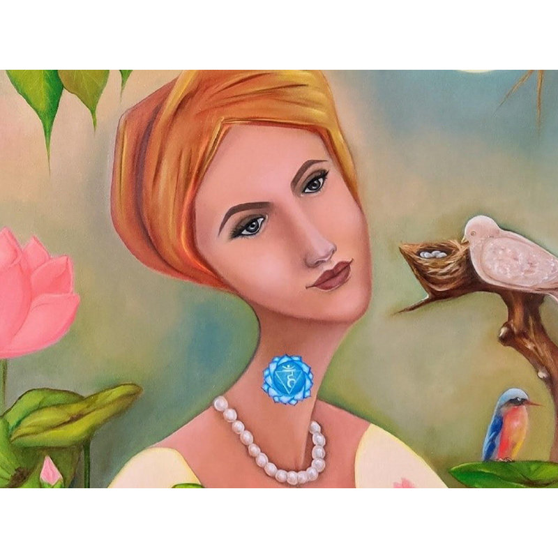 Divin bonheur | Huile sur toile | Par Jolly Sharma