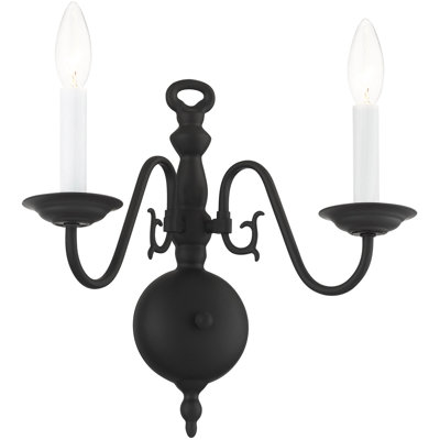 Benedetto Steel Candle Wall Light