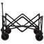 Chariot de jardin pliant sur mesure couleur chariot de camping pliable extérieur chariot de plage, brun
