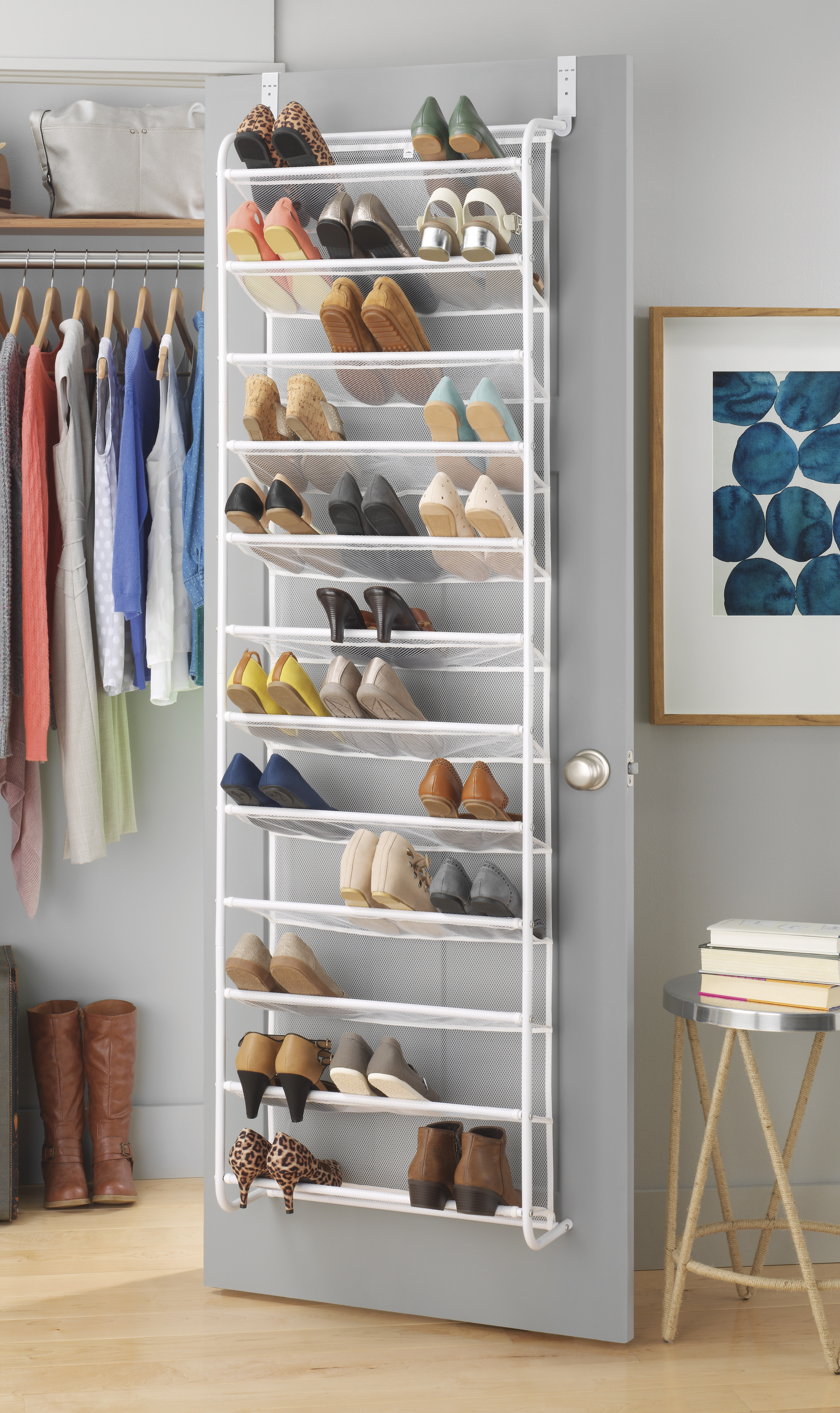 Rebrilliant 36 Pair Shoe Rack