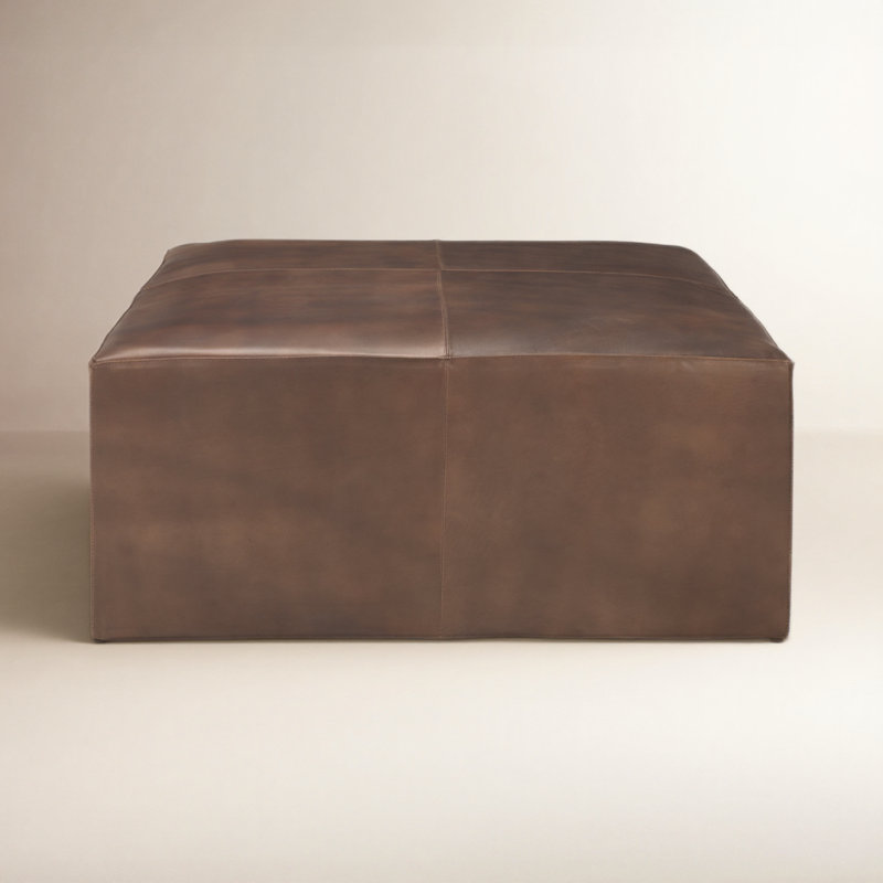Upholstered Ottoman, Brown