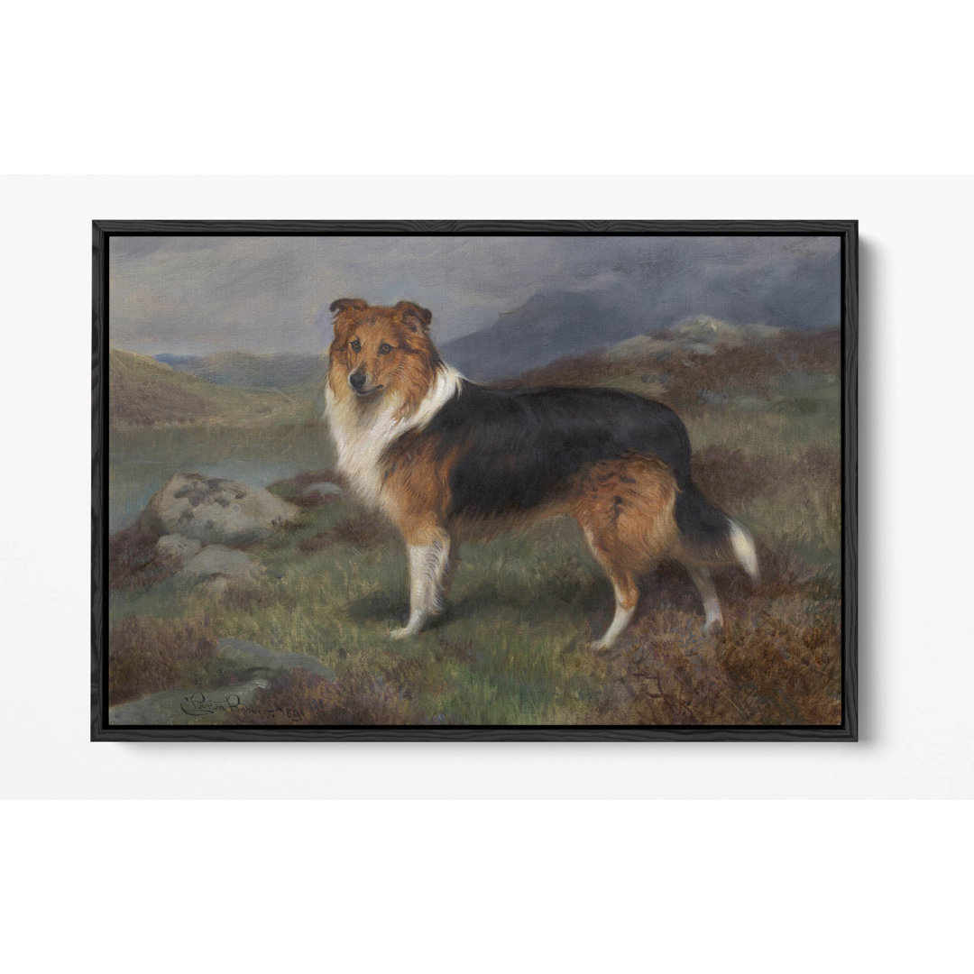 CHARLES BURTON BARBER, DARNLEY Canvas Floater Frame Print Picture Art - Black Frame