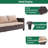 Abinayan 5-Person PE Wicker Patio Conversation Set with Cushions, All-Weather Outdoor Furniture Set for Deck Backyard Garden-82842682-82842681