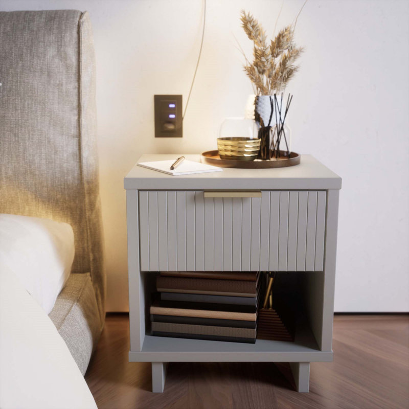 Table de chevet 18 po Granville en gris clair Granville, Gris clair