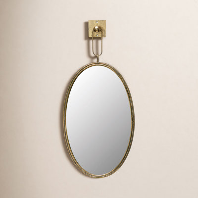 Metal Oval Wall Mirror