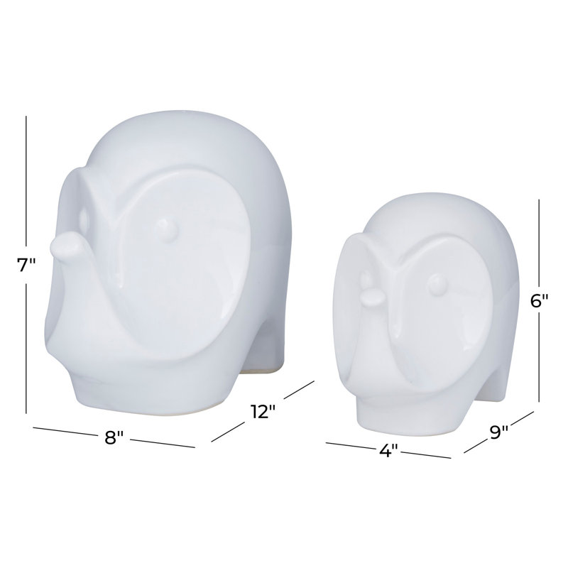 Ensemble de 2 figurines en grès Ehrlich, Blanc