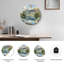"Mountain Lake", horloge murale en verre-1753660737
