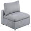 Canapé modulaire en velours côtelé 7 pièces gris foncé 2 pièces