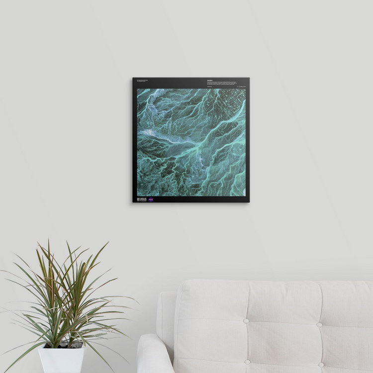 « jordanie-usg earth », impression, H 16 po x l 15 po x P 1,5 po, Toile