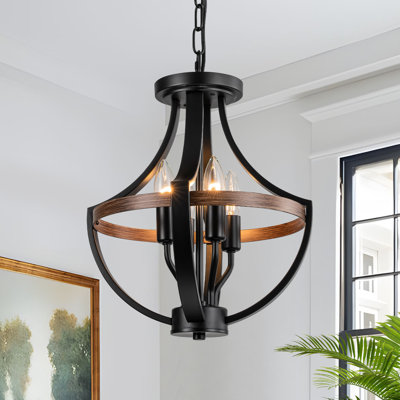 Lustre lanterne suspendu à 4 lumières à intensité variable Kimyada 