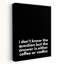 Coffee or Vodka Dilemma 1 Piece Wrapped Canvas Wall Art-458865425