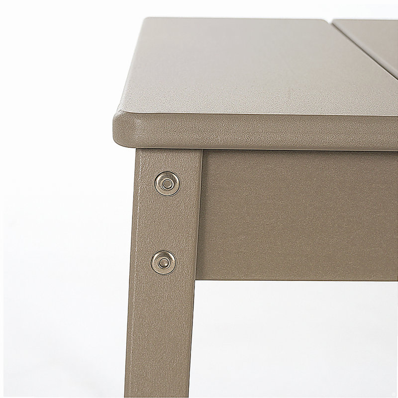 Ensemble de 2 chaises de salle à manger intérieures / extérieures en PEHD gris, chaises de jardin et de patio toutes saisons avec dossier moderne