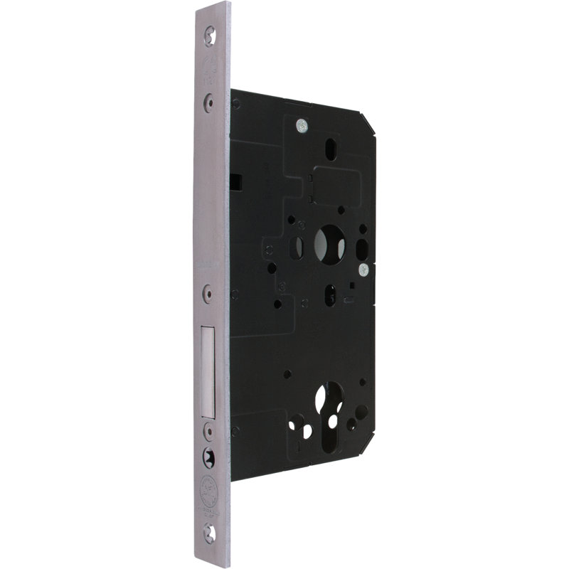 Latch Lock and Bolt, Satin Stainless Steel, 23.5cm H x 2.4cm W x 10.8cm D