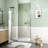 Semi-Frameless Circular Pivot Shower Door-127317853