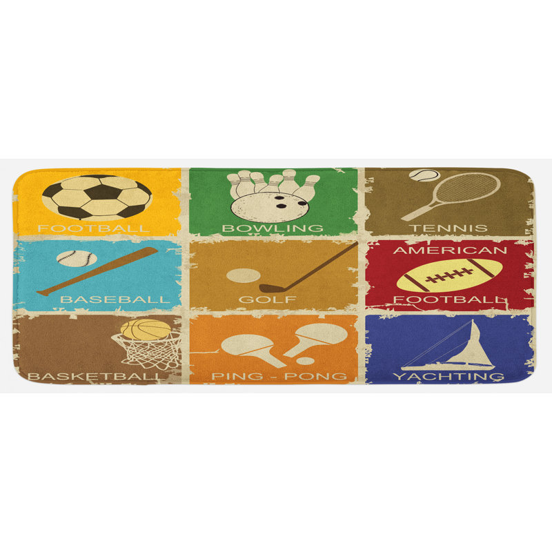 Tapis de cuisine sports
