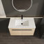 Meuble-lavabo de salle de bain 36 po avec lavabo à poser en résine