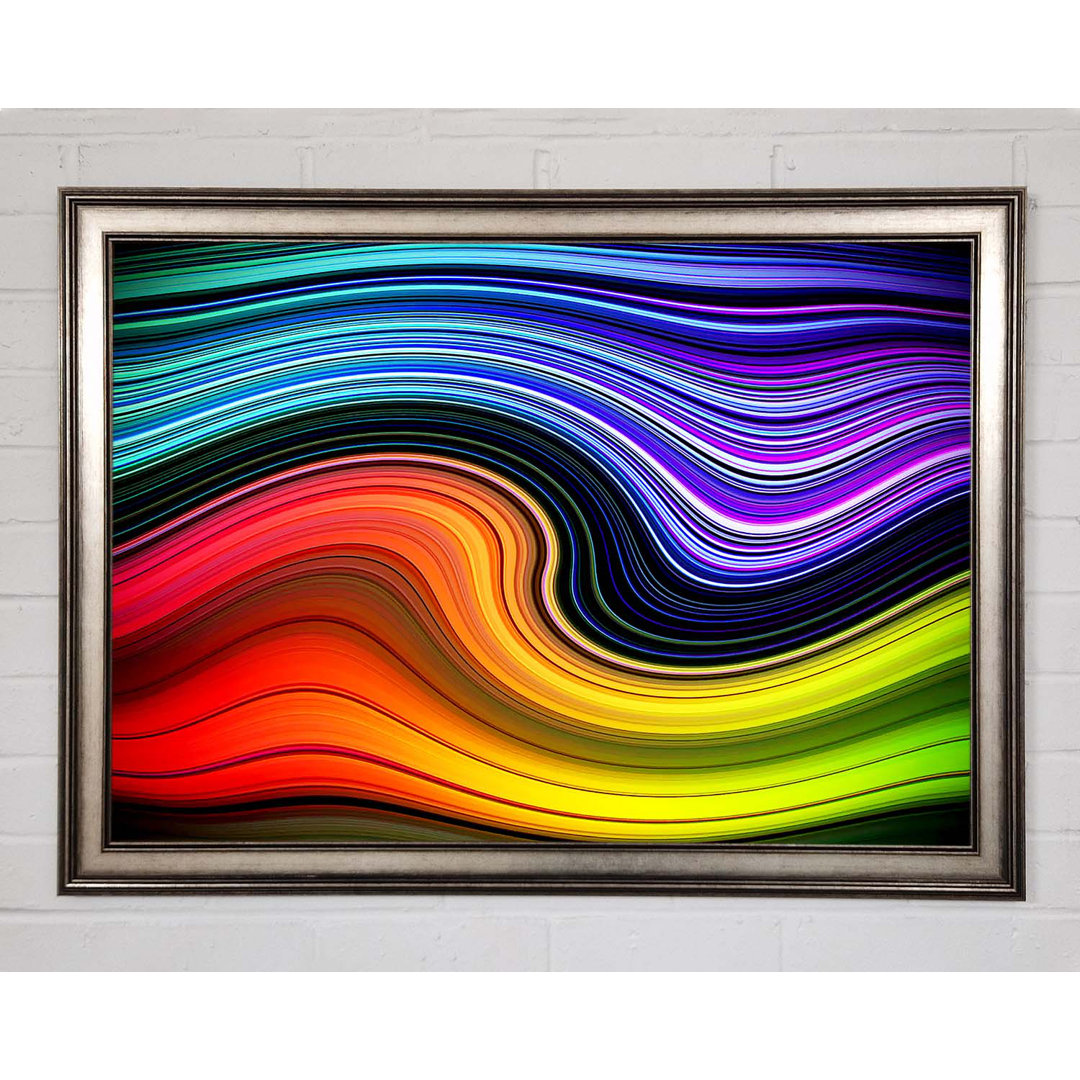 Gerahmtes Leinwandbild Rainbow Flow