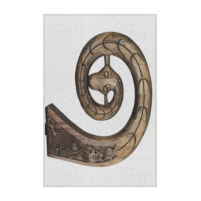 Tapis brun serpent